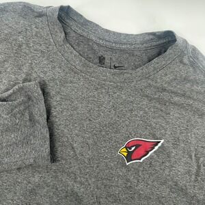 Nike‎ NFL Arizona Cardinals Men's Medium Gray Long Sleeve Dri-FIT Tee Shirt Mens